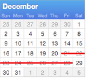 Apple holiday schedule for developers